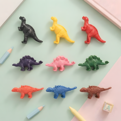Dinosaur Shaped Crayon Set 9 Colors